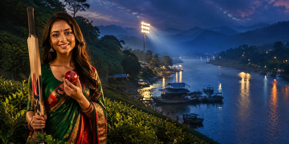 রাঙ্গামাটি ক্রিকেট বেটিং ও চা বাগান প্রাকৃতিক দৃশ্য